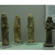 Fish-cloaked sages (apkallu), four pieces